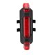 thumbnail image 1 of Irfora Luz trasera recargable USB para bicicleta, luz trasera LED para bicicleta, 4 modos de iluminación, batería recargable de 160 mAh incorporada, luz para ciclismo Irfora Lámpara de cola de bicicleta, 1 of 7