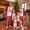 Red, variant on AIGUR Christmas Pajamas for Family Christmas Family Matching Pajamas Sets Reindeer Print Shirt Plaid Pants