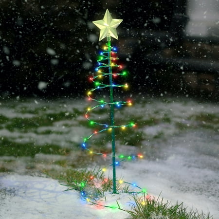 Solar Metal LED Christmas Tree Decoration Light -