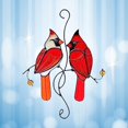 thumbnail image 1 of Adorno Navideño , Colgante Pájaros, Decoración para hogar, de Felicidad, Accesorios para Fiestas, Decoraci Dos pájaros rojos yotijar Aves, 1 of 8