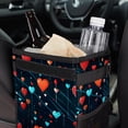 thumbnail image 6 of Electrocardiogram Foldable Car Trash Can with Lid, Leak-Proof Mini Trash Can, Hanging Storage Bag for Car, 6 of 6