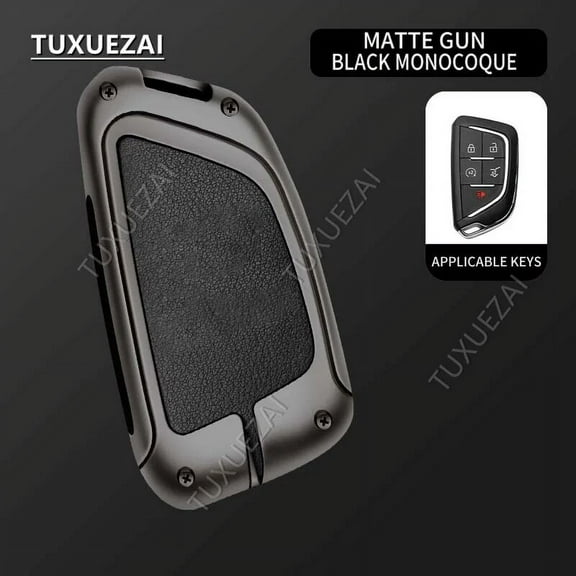 Zinc Alloy Car Key Case Cover For Cadillac B 5-button key case ESV Escalade CTS XTS SRX ATS CT5 XT5 XT6 XLS Protective Shell