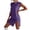 Dark Purple, variant on Shorts Sets for Women Summer 2 Piece Sets Women Summer Outfits Casual Solid Color Short Sleeve T Shirt and Shorts Coordinated Ensemble Comfortable