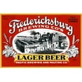 thumbnail image 2 of Vintage Booze Labels 14x11 White Modern Wood Framed Museum Art Print Titled - Fredericksburg Brewing Co.s Lager Beer, 2 of 4