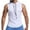 White, variant on Krdevn Male Sports Vest Men's Mesh Breathable Fitness Vest Sweaty Running Hooded Basketball Vest,Tank Tops Men,XXL