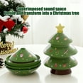 thumbnail image 5 of VOTRUDI Christmas Tree Snack Box Stackable Holiday Candy Dish Fruit & Veggie Tray Tiered Serving Platter for Nuts Cookies Christmas Party Home Decor, 5 of 8
