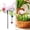 C, variant on 1 Pack Decorative Garden Stakes - 14.2" Metal Flowers for Outside & Metal Yard Art Outdoor and Garden, Rust-Resistant Shaking-Head Bird Lawn Ornaments for Patio - Gift for Gardeners