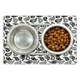 thumbnail image 1 of Paisley Pet Mat for Food and Water, Design in Different Types with Flowers Circles and Tiny Teadrops Detailed Art, Non-Slip Rubber Mat for Dogs and Cats, 18" X 12", by Ambesonne, 1 of 1
