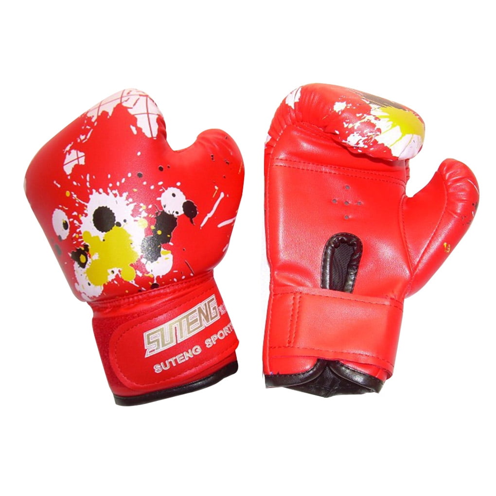Children Solid Boxing Gloves Kickboxing Punching Bag Training Fight Age 3-10 Kid 