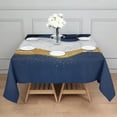 thumbnail image 3 of Blue White Gold Marble Pattern Square Tablecloth,Waterproof Square Table Cover,Wipeable Spillproof Washable Table Cover for Home Kitchen Party Decor 42"X42"(107x107cm), 3 of 6