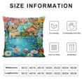 thumbnail image 6 of Nawypu Easter Eggs Bunny Rabbit Decorative Pillowcase Pillow Covers Outdoor Square Pillow Case Cushion Cover for Sofa Couch Bedroom&nbsp;2pc, 6 of 6