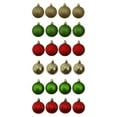 thumbnail image 1 of Holiday Time 24-Count Shatterproof Ornaments-Red/Gold/Green, 1 of 5