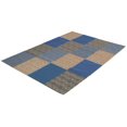 thumbnail image 4 of ECARPETGALLERY 6'8" x 9'9" Transitional Collage Handmade Area Rug for Living Room, Dining Room and Bedroom in Blue, 4 of 9