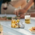 thumbnail image 5 of Yayeee Ashtray with Lid for Cigarette Smokeless Stainless Steel Home Ash Holder, Yellow Flowers, 5 of 7