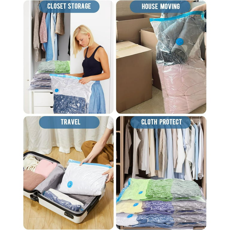 Vacuum Storage Bags (8 Jumbo), Space Saver Bags for Clothes