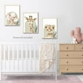 thumbnail image 2 of Hieng Nursery Canvas Wall Art Set Of 3 Baby Boy Girls Kids Room Picture Wall Decor Jungle Safari Lion Elephant Giraffe Poster Painting Cute Animal Prints For Children Toddlers Bedroom, 2 of 5