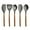 Gray, variant on Miusco Kitchen Utensils Set with Wood Handle, Cooking Utensils, Nonstick Silicone Utensils, Christmas Gifts, Gray 5 Pcs, BPA Free