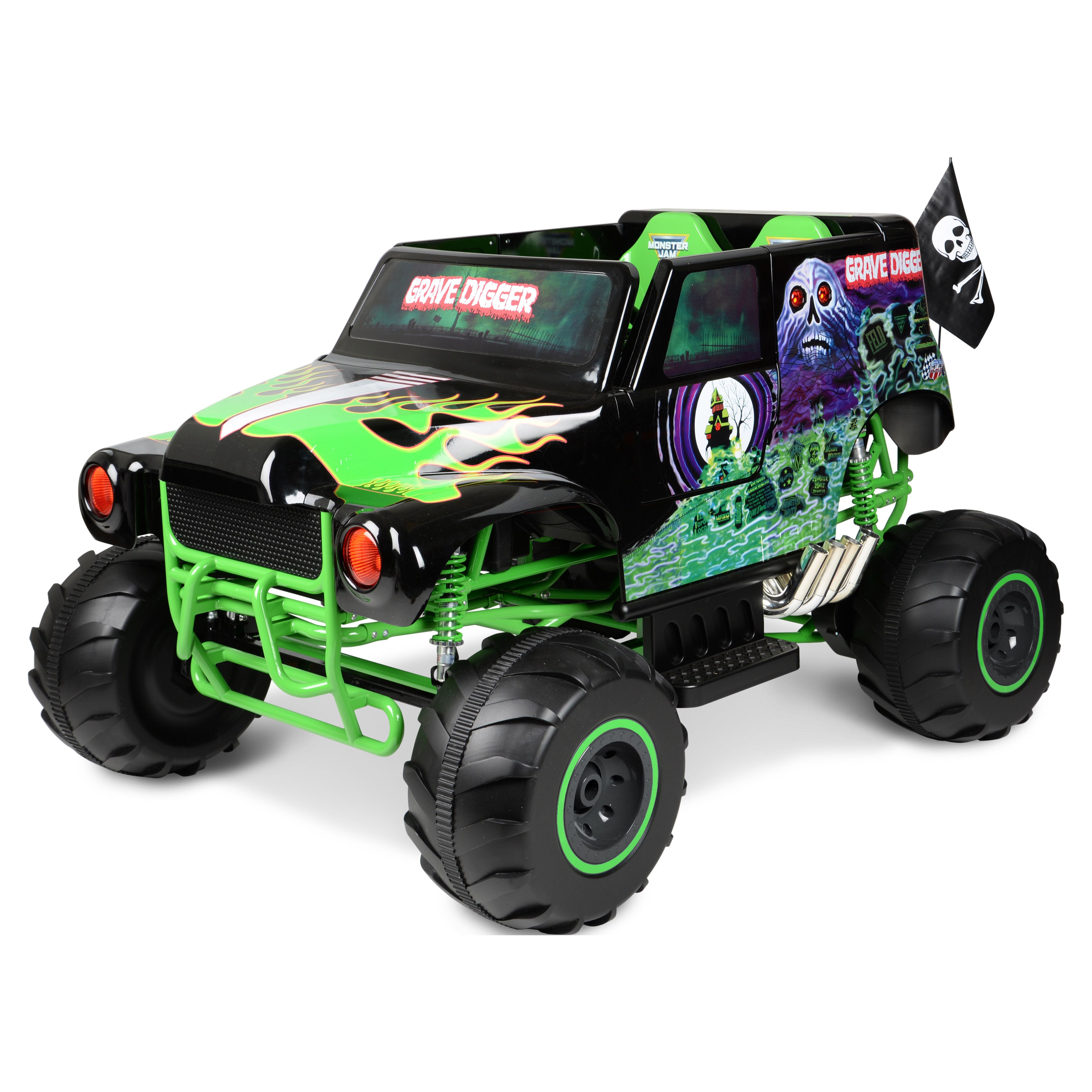 Monster Jam Grave Digger, 24V Battery Ride On, Ages 3+, 5MPH Max Speed ...