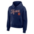 thumbnail image 2 of Women's Fanatics  Navy Detroit Tigers Lockup Legacy Fleece Hoodie, 2 of 3