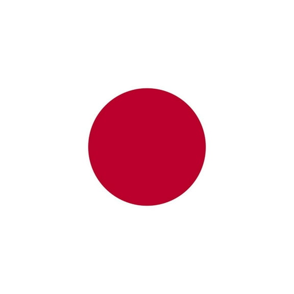 Japan Flag Decal Sticker - 6 inches wide