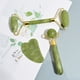 thumbnail image 5 of Rodillo masajeador de jade natural para rostro, cuerpo, espalda, pies, rodillo de masaje facial, antiarrugas, doble extremo, Gua Sha, piedra de jade, 5 of 6