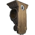 thumbnail image 5 of MERIVILLE Chatecu Drapery Sconce, Corbel Bracket, Drapery Scarf Swags, Wall Décor, Mahogany, 1Pcs, 5 of 5