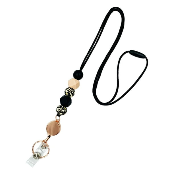 Bonito cordón retráctil, cordones de cuello con de silicona, cordón de insignia para insignias Estilo B Zulema Cordón retráctil