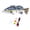 Grey2, variant on Fishing Lures, Electric Swimming Lure, 3D Bionic Swimming Bait, Lures That Swim by Itself, Self Propelled Fish Lure, Battery Powered, for Freshwater and Saltwater Fishing