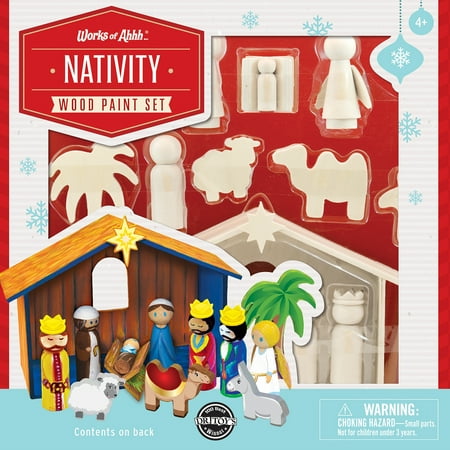 Works of Ahhh Holiday Craft Set - Nativity Premium Wood Paint Kit