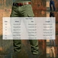 thumbnail image 4 of Busydd Cargo Pants for Men Solid Color Multi Pocket Work Trousers Outdoor Straight Leg Hiking Pants XS, 4 of 6