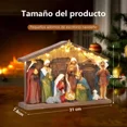 thumbnail image 2 of Pesebre Belén Nacimiento Navideño 9 Figuras Con Luz, 2 of 6