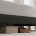 thumbnail image 3 of King Bed Frame, GELBIY King Size Platform Bed with Fabric Upholstered Headboard, Gray, Easy Assembly, No Box Spring Needed, 3 of 5