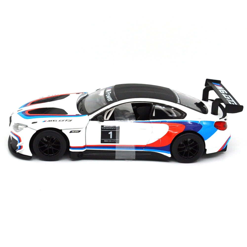 1: 24 Suitable for BMW M6 GT3 Alloy Car Die Casting Model Dynamic Sound and Light Toy Series Collection Gift Children's Birthday Gift
