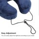 thumbnail image 4 of Travel Neck Pillow Hooded Design Ergonomic Support Skin Friendly Easy Inflating Inflatable Neck Pillow for Office Travel, 4 of 5