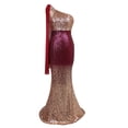 thumbnail image 1 of B91xZ Robe de Soirée pour les Femmes Manches Flutter Smocked Midi Robe V Cou Robes Décontractées à Plusieurs Niveaux, Or S, 1 of 2
