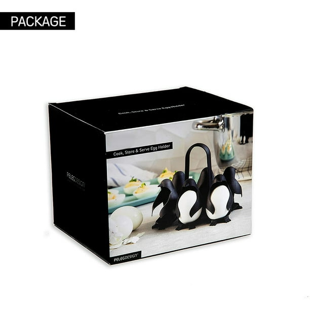Huevera con forma de pingüino para cocinar huevos duros o blandos