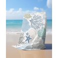 thumbnail image 4 of Coastal Beach Towels Oversized Super Absorbent, Summer Beach Nautical Coral Starfish Lightweight Bath Towel Quick Dry Sets For Bathroom/Pool/Rv Camping/Beach Play/Gym Room/Picnic 23"x47", 4 of 8