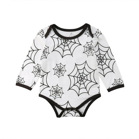 

MARCUVMK Children Cute Personality Printed Long Sleeved Baby Jumpsuit