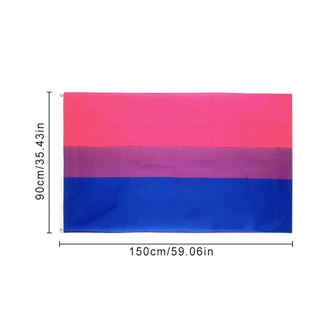 VONKY Rainbow Flag Polyester Colorful Print Banner Double Stitching Flag Decoration 90x150cm