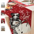 thumbnail image 1 of Xihbxyly Ofertas Relámpago Del Día Prime Solo Hoy Camino de Mesa Navideño, Decoración Festiva para El Comedor, La Cocina o La Sala de Estar con Diseño Floral Rojo y Verde para Reuniones Familiares y, 1 of 6
