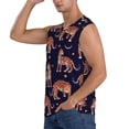 thumbnail image 3 of Kdxio Leopard Print for Men's Muscle T-shirt,Sleeveless for Workout Running Athletic Gym Lounge Casual, 3 of 7