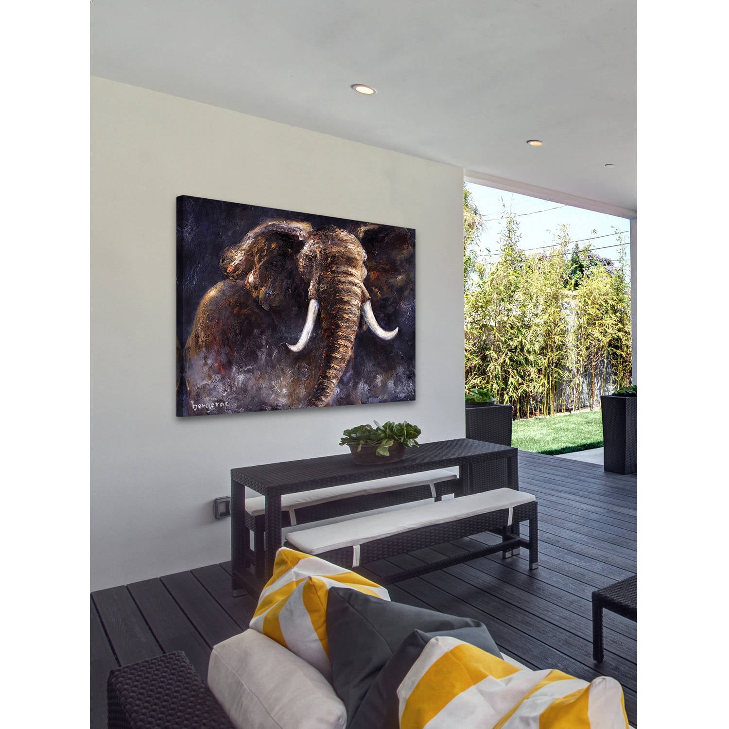 Marmont Hill "The Rising One" by Bergerac Painting Print on Wrapped Canvas