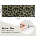 thumbnail image 5 of Black Daisy Flower Orange Centers Pattern Kitchen Rug Mat,Kitchen Runner Rugs Non Skid Washable,Decorative Kitchen Floor Mats for Kitchen,Sink,Laundry,17"X47", 5 of 5