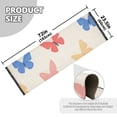 thumbnail image 5 of Yayeee Runner Rug for Bedroom 2'x6' Machine Washable Hallway Non Slip Mat, Red Butterflies, 5 of 8