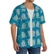 thumbnail image 2 of Fotbe Sea Turtle Camisa Estampada de Manga Corta para Hombre, Casual de Verano, Estilo Playero, Sin Arrugas-Medium, 2 of 5