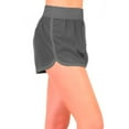 thumbnail image 3 of Women's Athletic Running Sweat Shorts Lounge Sport Gym Walking Yoga Charcoal M, 3 of 7
