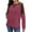 Wine, variant on lmcalzta Womens Long Sleeve Shirts Athletic Active Workout T-Shirts Crew Neck Breathable Stretch Tees