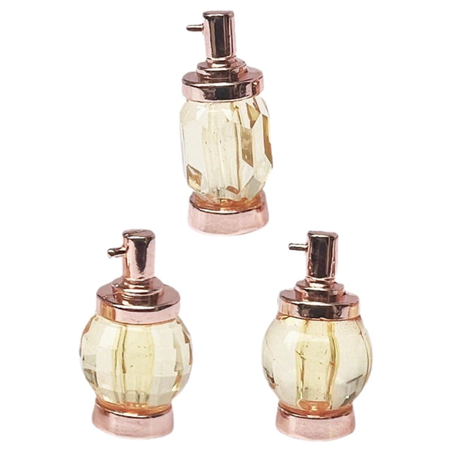 3x en Miniatura Botella de Perfume Micro Paisaje Baño Dormitorio Vida Escena Accesorios Juguetes Escala 1:12 Decoración Paisaje Sumini 14 cm x 24 cm Macarena Botella de perfume de casa de muñecas