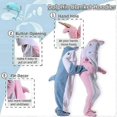 thumbnail image 3 of Dolphin Blanket Hoodie for Adult Comfy Wearable Dolphin Pajamas Cartoon Dolphin Costume Sleeping Bag!ZZ19, 3 of 4