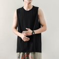 thumbnail image 3 of Men Running Tank Top Workout Muscle Sleeveless T-Shirt Summer Gym Vest, 3 of 11